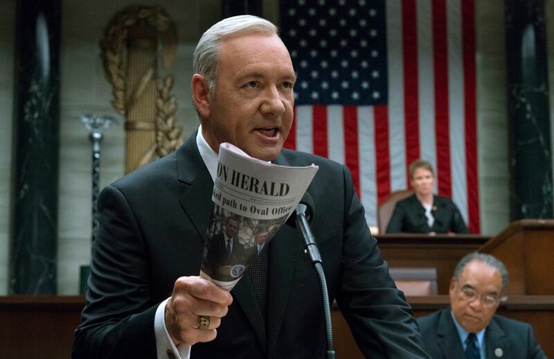 Spacey in 'House of Cards'. Photo: Netflix / AP