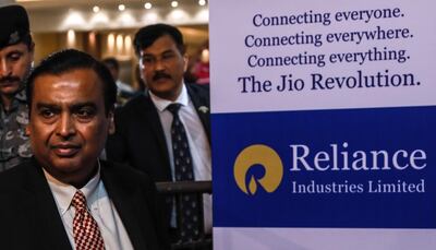 epa08547090 (FILE) - Mukesh Dhirubhai Ambani , Chairman and Managing Director, Relaince Industries ltd arrives at the company's 42nd annual general meeting in Mumbai, India, 12 August 2019 (reissued 15 July 2020). Reports on 15 July 2020 state Reliance Industries chairman and managing director Mukesh Ambani said Google would buy a 4.5 billion USD, 7.7 per cent stake in Jio Platforms, the digital to mobile part of Reliance.  EPA/DIVYAKANT SOLANKI