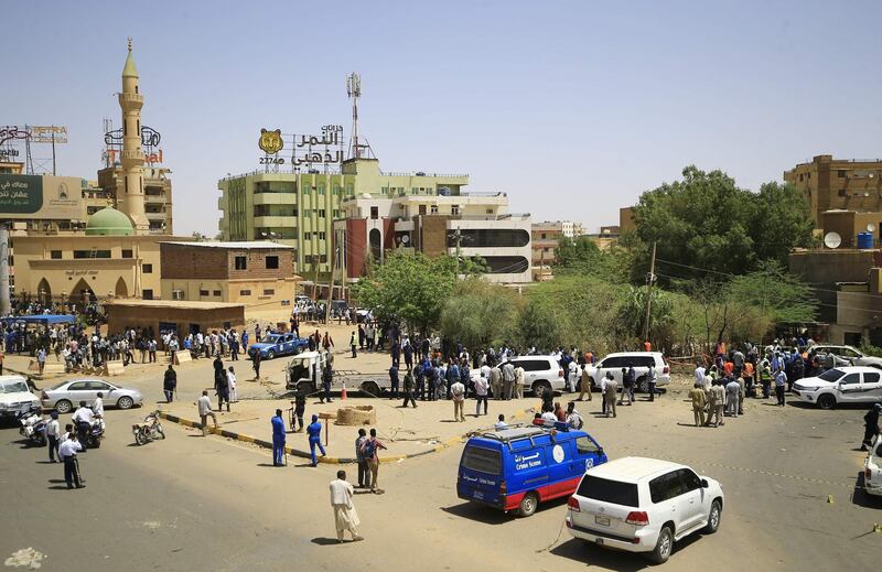 The site of an assassination attempt against Sudan's Prime Minister Abdalla Hamdok, who survived the attack with explosives unharmed, in the capital Khartoum. AFP