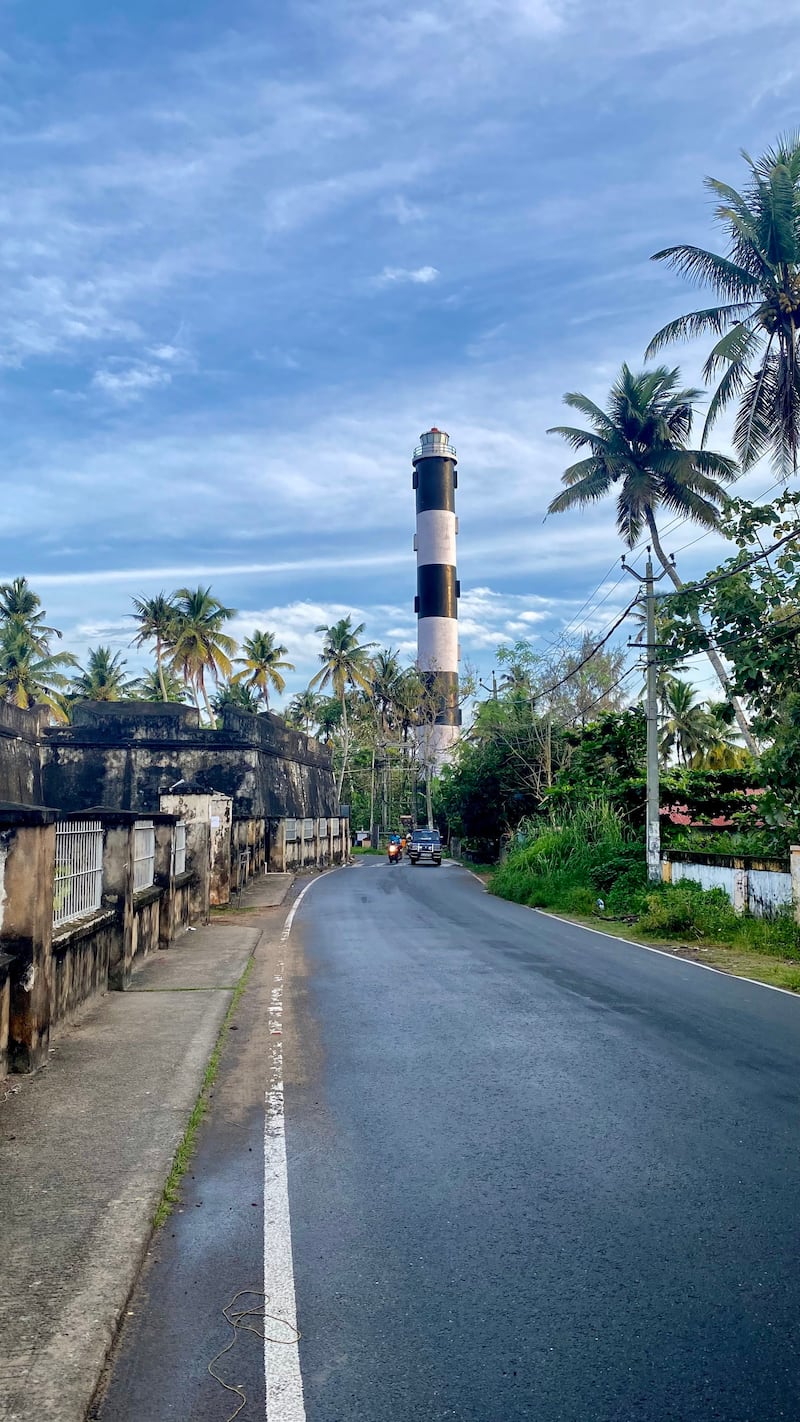 The Ponnani Lighthouse is situated where the Arabian Sea meets the Bharathapuzha river in Kerala.