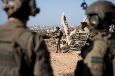 Israeli soldiers in the Gaza Strip. Reuters