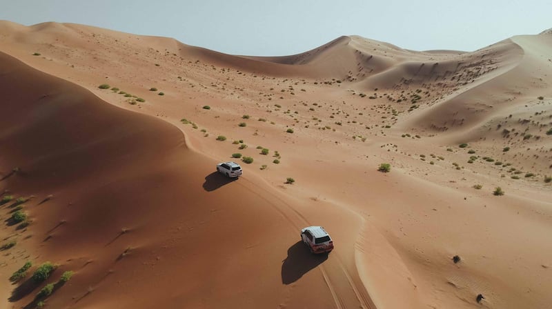 The Umm Al Oush route is a technical drive that offers amazing vistas.