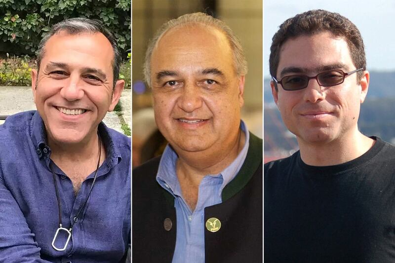 Washington wants the release of, from left, Emad Shargi, Morad Tahbaz and Siamak Namazi. Reuters