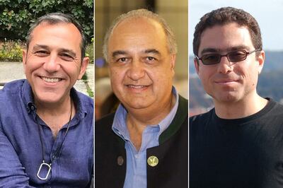 Emad Shargi, Morad Tahbaz and Siamak Namazi are three of those released from Evin prison. Reuters