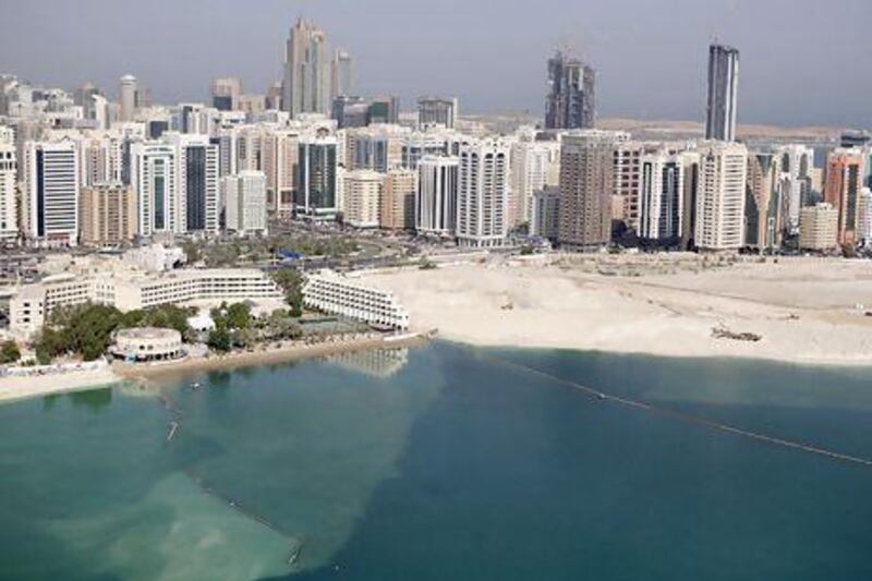 The Abu Dhabi Skyline from Al Maryah Island.
Asmaa Al Hameli / The National