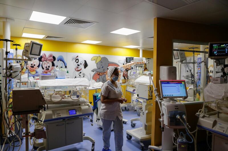 The maternity ward at Ain Borja clinic where the nonuplets are being cared for. Reuters