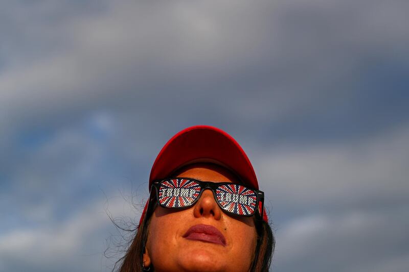 A woman attends U.S. President Donald Trump's campaign rally at The Villages Polo Club in The Villages, Florida, U.S. REUTERS