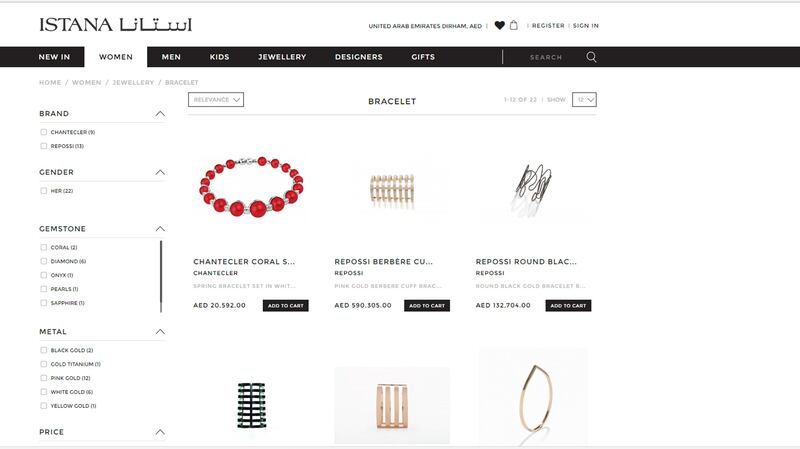 Istana.com has launched with brands like Chantecler, Adler and Repossi available on its e-commerce venture