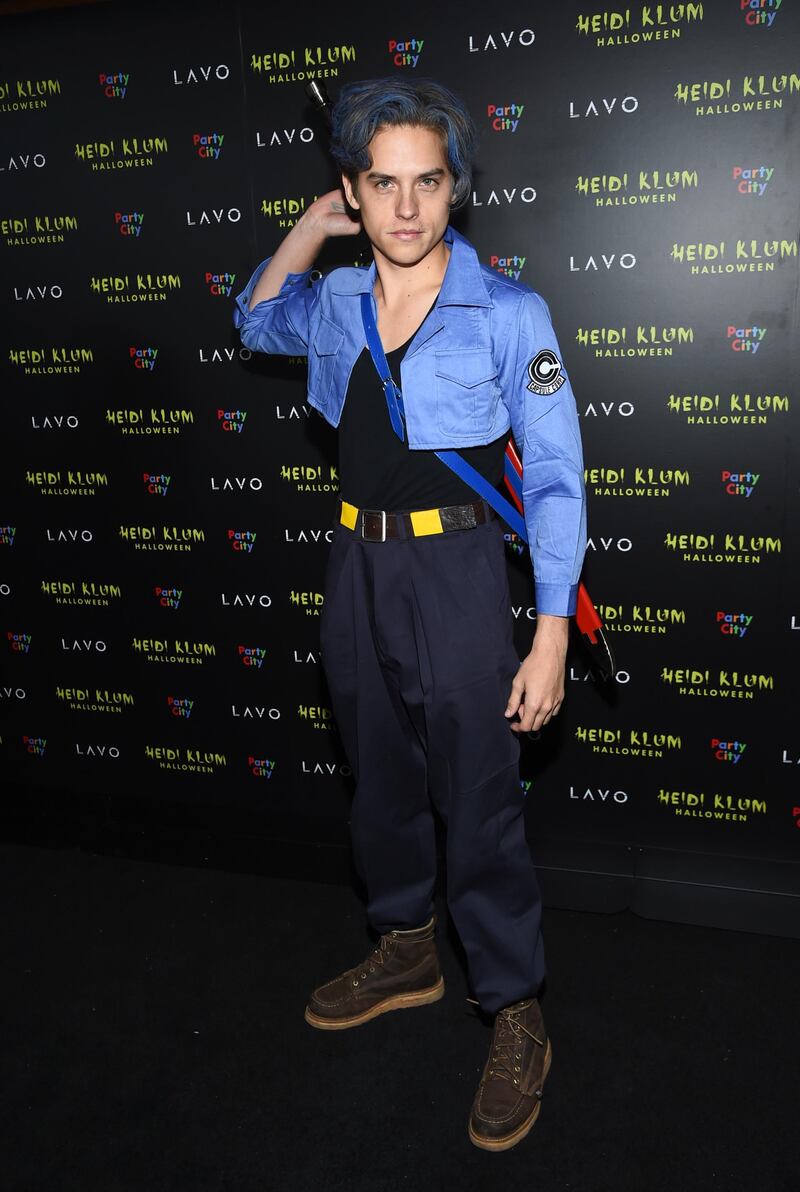 Dylan Sprouse attends Klum's party.