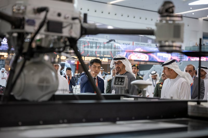 President Sheikh Mohamed tours the event at Abu Dhabi National Exhibition Centre