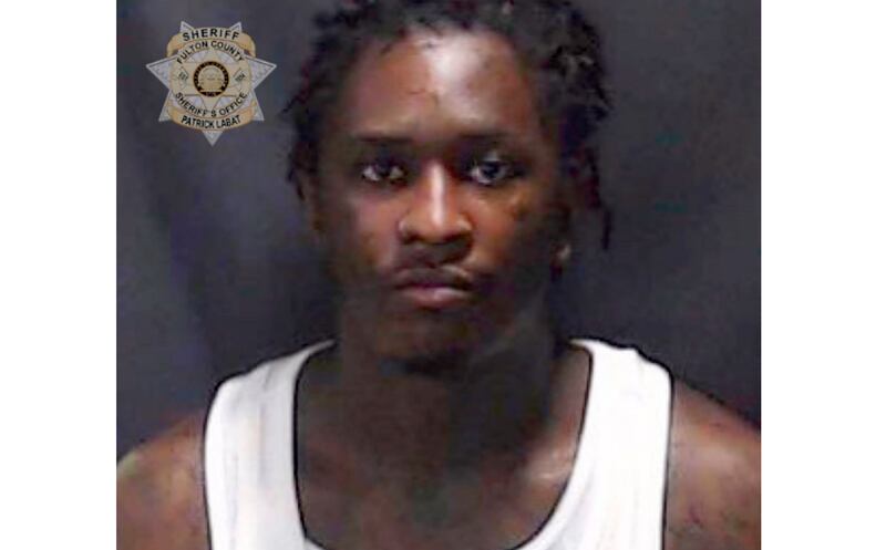 Young Thug's booking photo. Fulton County Sheriff’s Office / AP