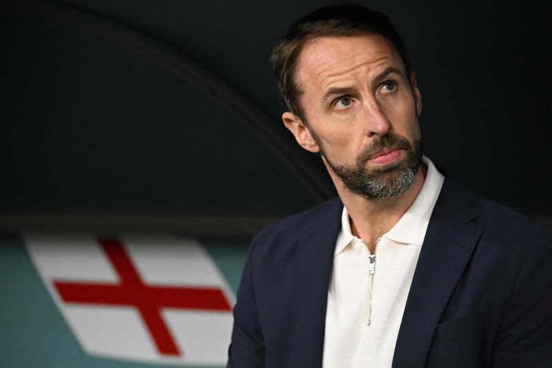 England coach Gareth Southgate before the game. AFP