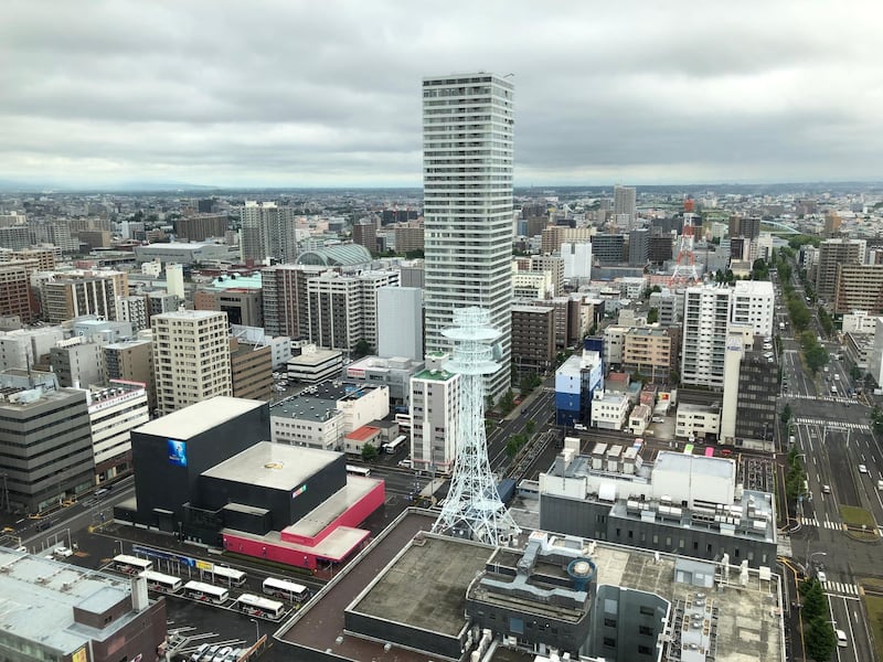 A view of Sapporo from the TV Tower Observatory. Courtesy Declan McVeigh