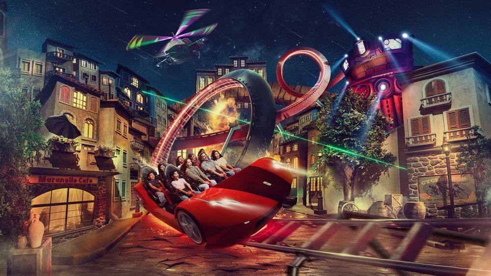 Ferrari World Abu Dhabi's new 'megacoaster' opens