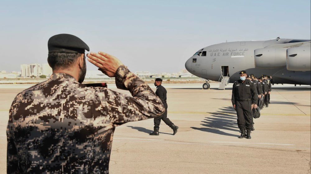 UAE security force arrives in Saudi Arabia for joint military exercise