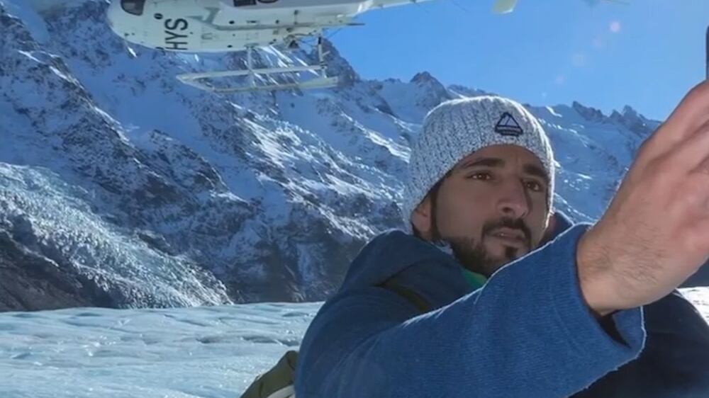 Sheikh Hamdan hits the snowy slopes of British Columbia