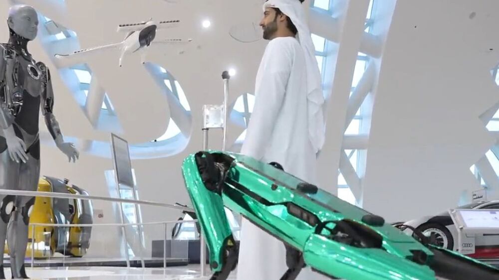 Meet the robot dog at Dubai's Museum of the Future