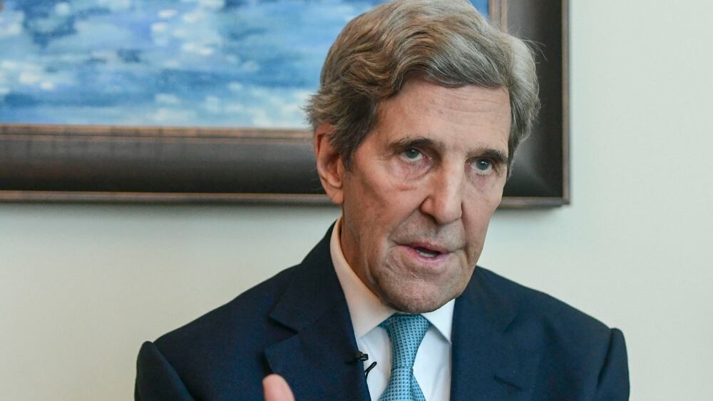 John Kerry, Special Presidential Envoy for Climate, US Department of State at the Atlantic Council Global Energy Forum, Abu Dhabi. Khushnum Bhandari / The National