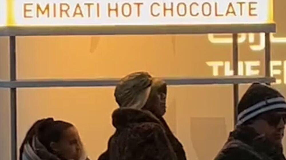 Emirati hot chocolate a hit at Davos