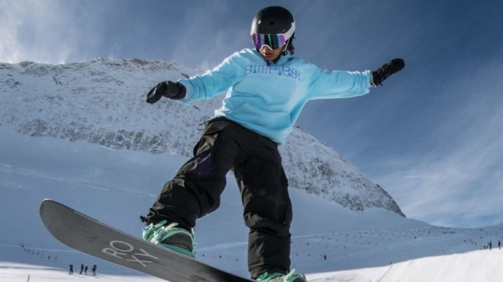 First UAE female snowboarder to compete in the Winter Youth Olympics