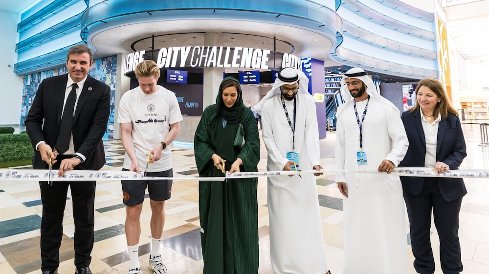 Manchester City's Kevin De Bruyne opens club's new fan and entertainment zone in Abu Dhabi