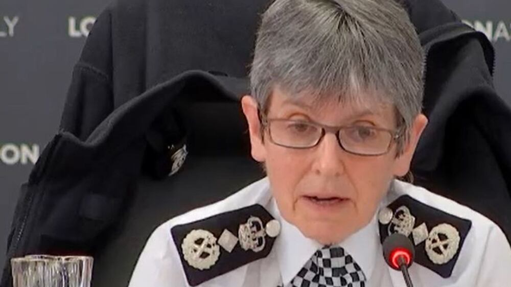 Screengrab of Metropolitan Police Commissioner Dame Cressida Dick appearing before the London Assembly's Police and Crime Committee where she annnounced that Scotland Yard has launched an investigation into a "number of events" in Downing Street and Whitehall in relation to potential beaches of coronavirus laws. Picture date: Tuesday January 25, 2022.