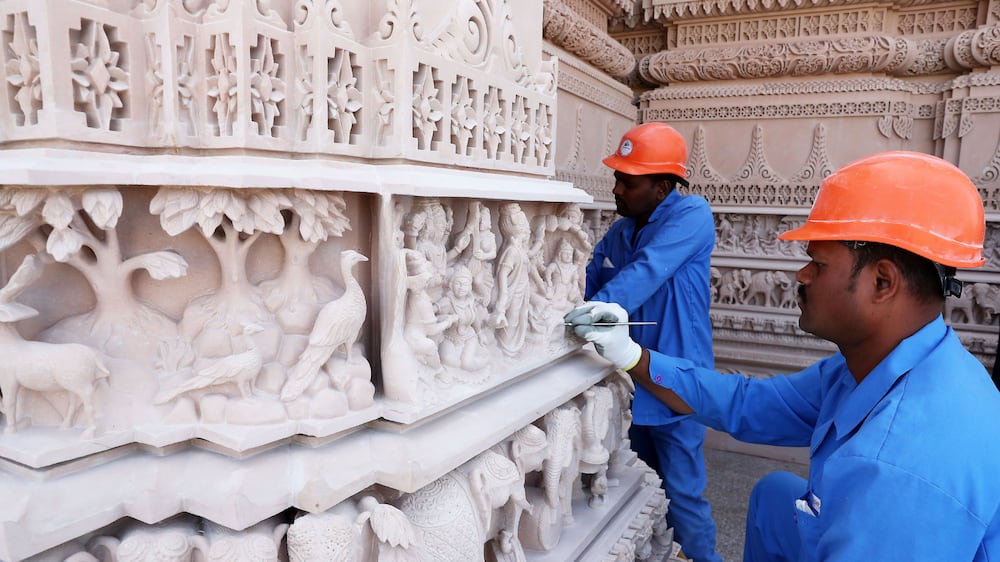 Abu Dhabi Hindu temple prepares for public opening