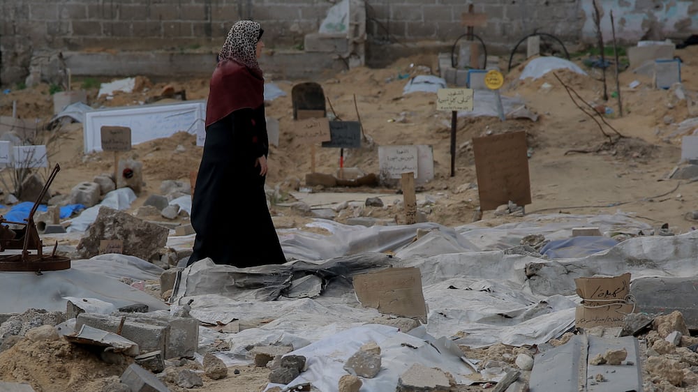 Whole families are being 'wiped out of the records', says Gazan gravedigger