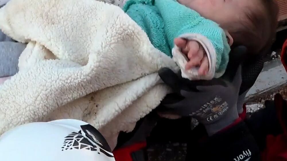 Six-month-old baby and mother rescued alive 30 hours after Turkey earthquake