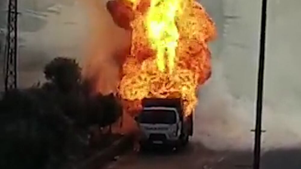 Lorry carrying fuel explodes in Lebanon