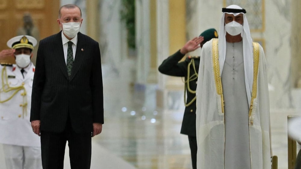 Turkey's president arrives in the UAE