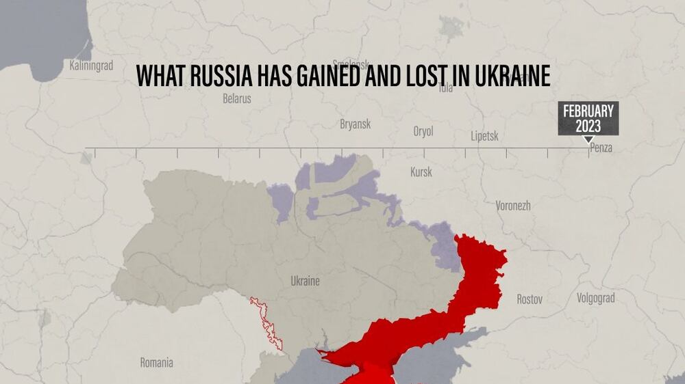What Russia has gained and lost in Ukraine