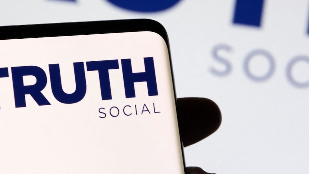 The Truth social network logo is seen displayed in this picture illustration taken February 21, 2022.  REUTERS / Dado Ruvic / Illustration