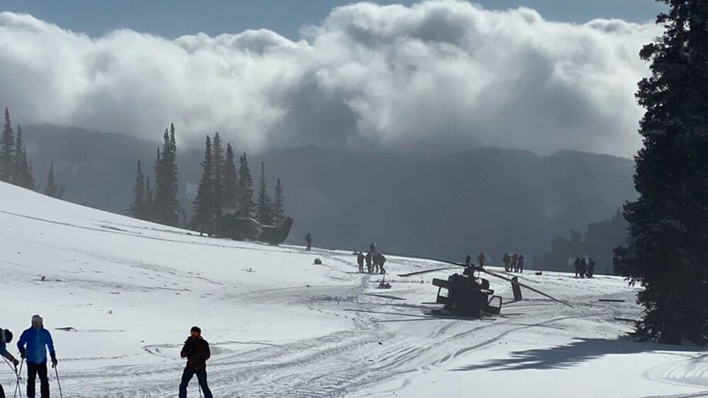 Two military helicopters crash near Utah ski resort