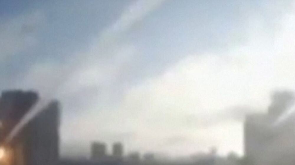 Watch: Dramatic moment Russian missile hits residential building in Kiev
