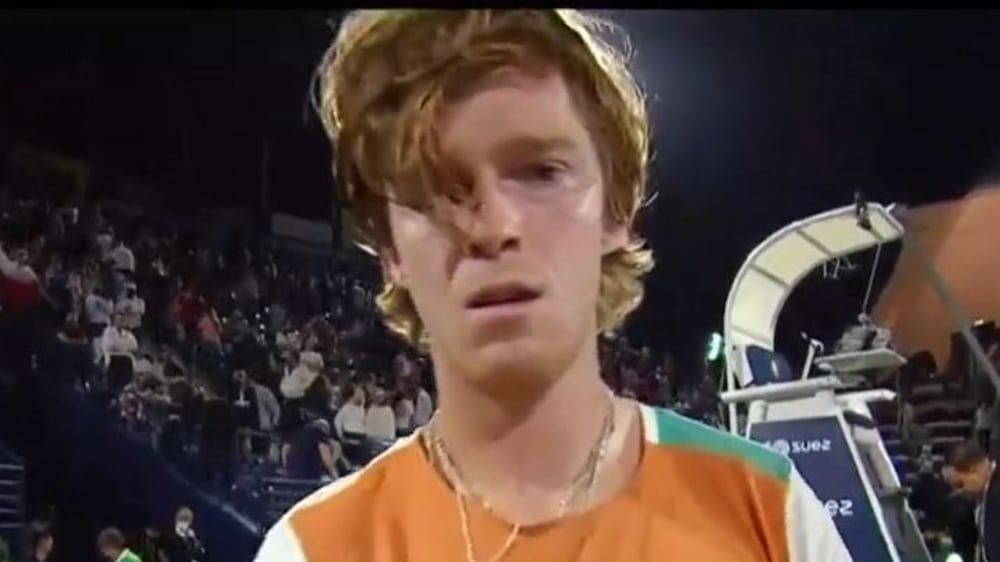 'No war please': Russian tennis player Andrey Rublev's message after Dubai win