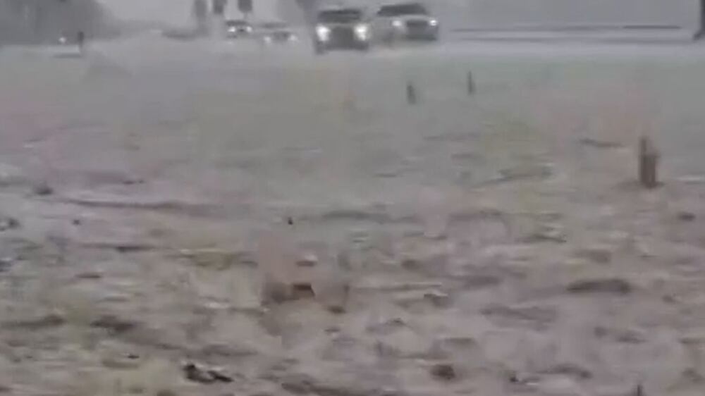 Heavy rain and hail hits eastern UAE