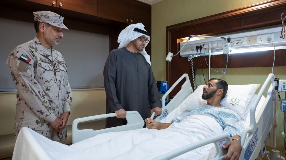 UAE President visits military officer injured in Somalia terrorist attack