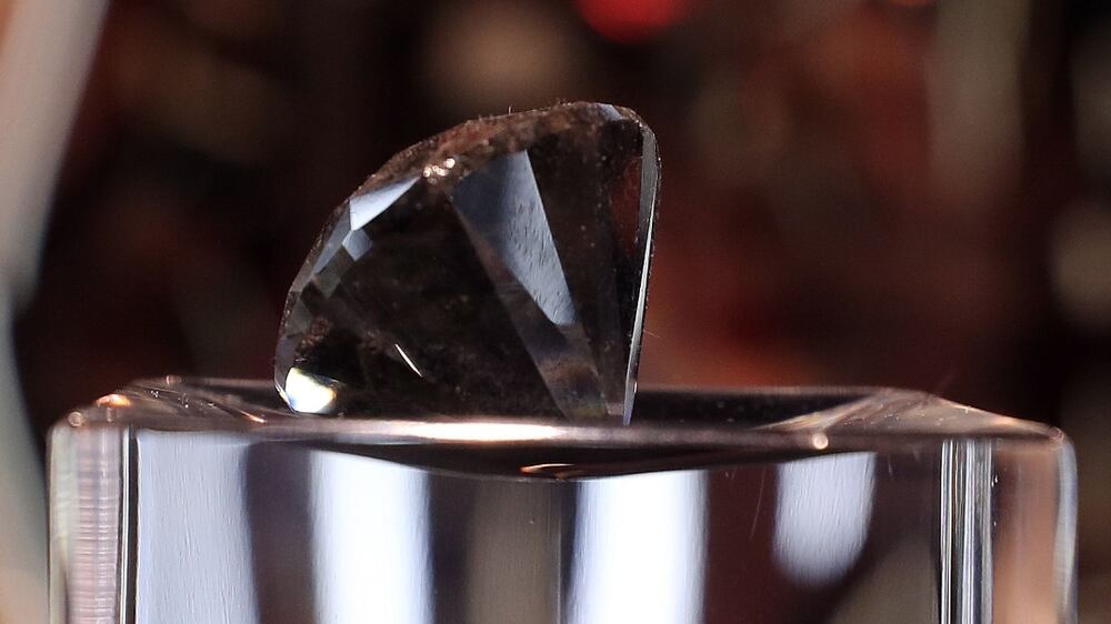 Priceless black diamond on display in Dubai