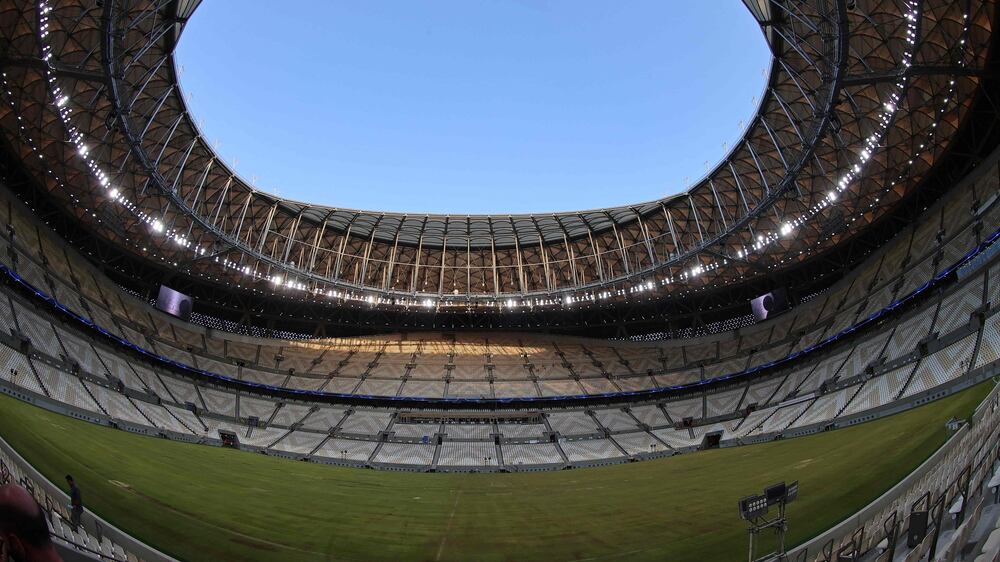 Inside the stadium that will host the Fifa World Cup final in Qatar