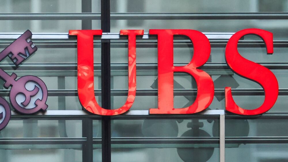 The logo of Swiss bank UBS is seen at the bank's branch in Shanghai, China, March 20, 2023.  REUTERS / Aly Song