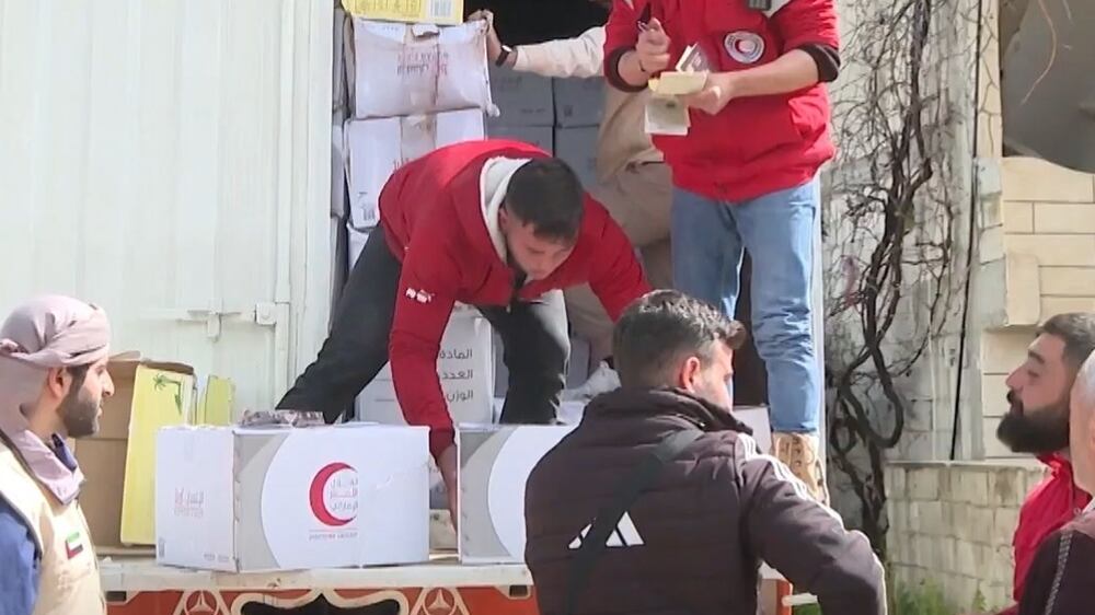 UAE distributes iftar meals to people affected by earthquake in Syria