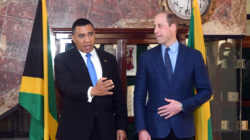 Jamaican PM tells Prince William nation wants to be independent