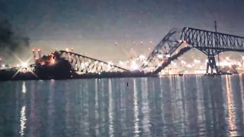 Baltimore bridge collapses after ship collision