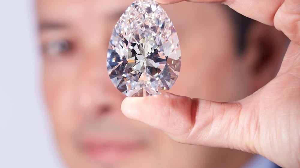 White diamond valued at $30m makes Dubai debut