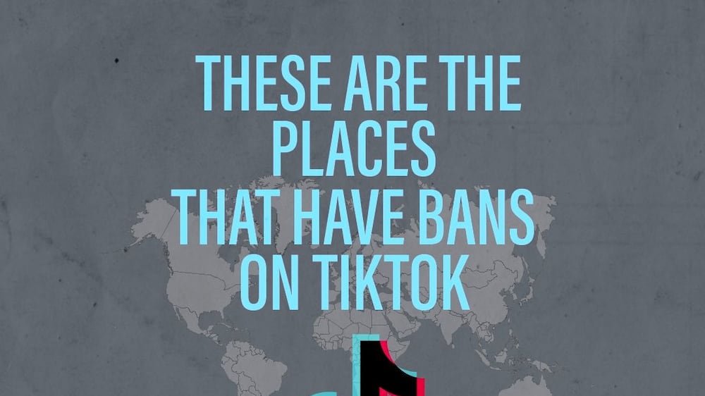 These are the countries that have bans on TikTok