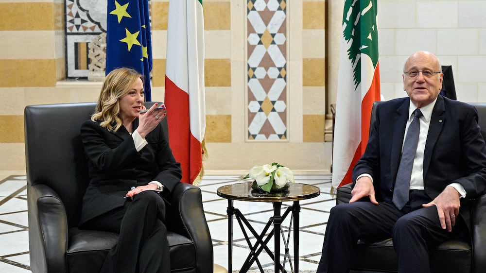 Lebanese PM Najib Mikati mistakes adviser to Giorgia Meloni for the Italian PM
