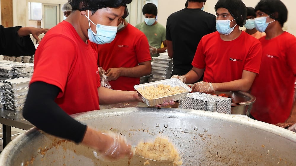 Inside a factory in the UAE that prepares Dh3 meals for those in need