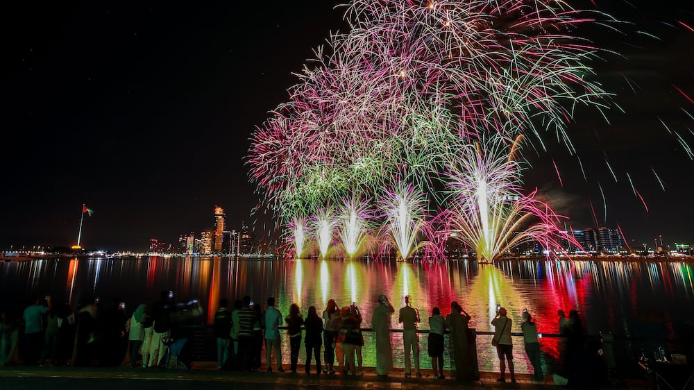 Eid fireworks light up night sky in Abu Dhabi