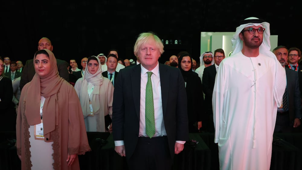 Former UK PM Boris Johnson praises UAE in summit speech